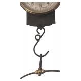 K - Vintage Hanging Scale with Metal Dial and Bowl