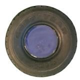 FR - Vintage Goodyear Tire Ashtray with Glass Insert