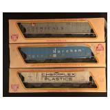FR - Set of 3 International Hobby Corp HO Scale Model Train Freight Cars