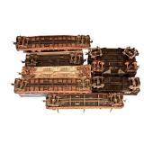 FR - Lot of 8 Vintage Model Train Cars Assorted Railroads