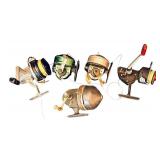 FR - Collection of Vintage Fishing Reels by Daiwa, Johnson Century, Shakespeare and More
