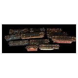 FR - Lot of 11 Vintage Model Train Cars Assorted Railroads