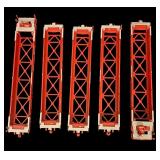 FR - Set of 5 Southern Pacific Double Stack Model Train Cars
