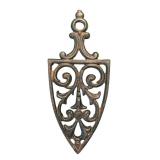 FR - Collection of 6 Vintage Cast Iron and Brass Iron Trivets