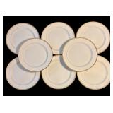 FR - Set of 8 Lenox Dinner Plates with Gold Trim