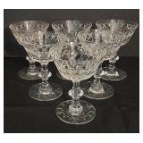 FR - Set of 6 Birr by Hawkes Vintage Cut Crystal Stemware