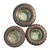 FR - Set of 3 Vintage Goodyear Tire Ashtrays