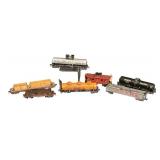 Collection of 7 Vintage Model Train Cars Assorted Rail Lines