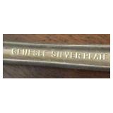 FR - Vintage Genesee Silver Plate Flatware Set with Serving Pieces