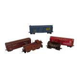 LL - Set of 5 Vintage Model Train Cars