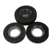 LL - Set of 3 Vintage Goodyear Tire Ashtrays