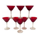 LL - Set of Radiant Red Stemware