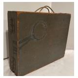 LL - Vintage H.A. Framburg & Co. British Miniature Ship Models in Display Case / Set of WW2 Ship Recognition Models