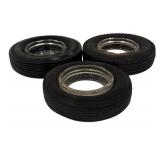 LL - Set of 3 Vintage Tire Ashtrays - General and Armstrong