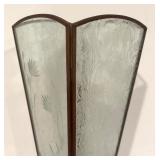 LL - Vintage Du Von Collection Handcrafted Glass and Brass Candle Holder