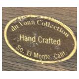 LL - Vintage Du Von Collection Handcrafted Glass and Brass Candle Holder