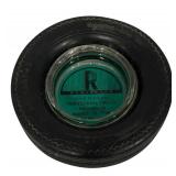 LL - Set of 3 Vintage Tire Ashtrays by Kelly, Remington and Seiberling