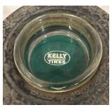 LL - Set of 3 Vintage Tire Ashtrays Including Kelly, Super Chief and More