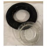 LL - Set of 3 Vintage Tire Ashtrays Including Kelly, Super Chief and More