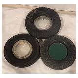 LL - Set of 3 Vintage Tire Ashtrays Including Kelly, Super Chief and More