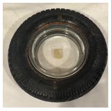 LL - Set of 5 Vintage Tire Ashtrays - Firestone, Cooper, BFGoodrich and More