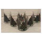 LL - Set of 6 Festive Christmas Tree Glasses