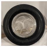 LL - Set of 5 Vintage Tire Ashtrays including Firestone, US Rubber Company and More