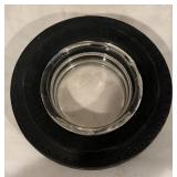 LL - Set of 5 Vintage Tire Ashtrays including Firestone, US Rubber Company and More