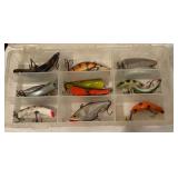 LL - Collection of Assorted Fishing Lures in Tackle Boxes