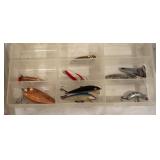 LL - Collection of Assorted Fishing Lures in Tackle Boxes