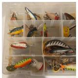 LL - Collection of Assorted Fishing Lures in Tackle Boxes