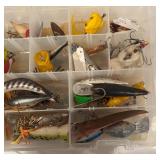 LL - Collection of Assorted Fishing Lures in Tackle Boxes