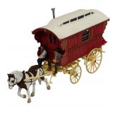 LL  - Matchbox Models of Yesteryear 1900 Gypsy Caravan with Horse and Figurines