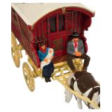 LL  - Matchbox Models of Yesteryear 1900 Gypsy Caravan with Horse and Figurines