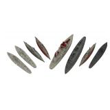 LL  - Set of 8 Vintage Tootsie Toy Metal Model Ships