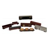 LL  - Set of 8 Vintage Model Train Cars Assorted Railroad Lines