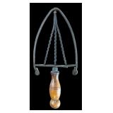 K - Collection of 5 Vintage Cast Iron and Brass Trivets