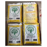 G - Lot of 4 Bags of Soil: Timberline Cow Manure and Compost & Creekside Potting Soil