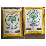 G - Lot of 4 Bags of Soil: Timberline Cow Manure and Compost & Creekside Potting Soil