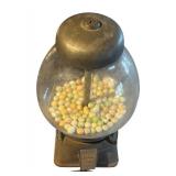 G - Vintage Stand-Up Gumball Machine with Glass Globe