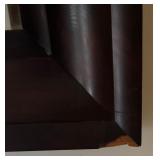 H - Vintage Wall Mirror with Dark Wood Frame