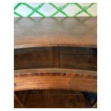 DR - Antique Wooden Sideboard Buffet with Brass Pulls