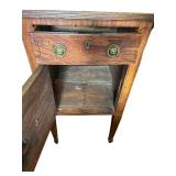 DR - Antique Wooden Sideboard Buffet with Brass Pulls