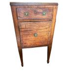 DR - Antique Wooden Sideboard Buffet with Brass Pulls