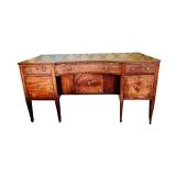 DR - Antique Wooden Sideboard Buffet with Brass Pulls