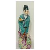LR - Pair of Vintage Chinese Porcelain Figures 8 Inch Tall