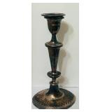 LR - Pair of 12-Inch Vintage Silver-Plated Candlesticks