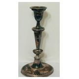 LR - Pair of 12-Inch Vintage Silver-Plated Candlesticks