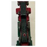 K - Vintage 4 Inch Cast Iron Santa Fe Locomotive Train Toy
