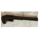 LR - Vintage Hand Tool Collection with Saw, Wrench, Square, and Wood Handle